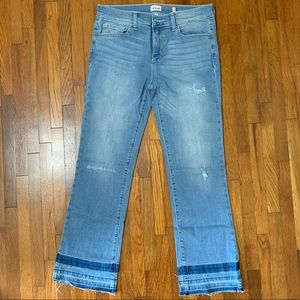 Sneakpeek - mid rise crop jean